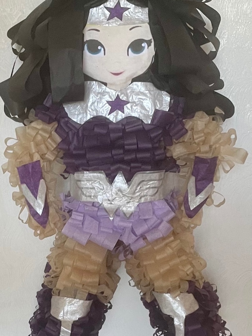 Wonder Woman Purple Pinata.